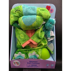 Giggle Scape Dinosaur Doll Costume Set Fits 14" Dolls Ages 3+ Outfit Plush & Egg